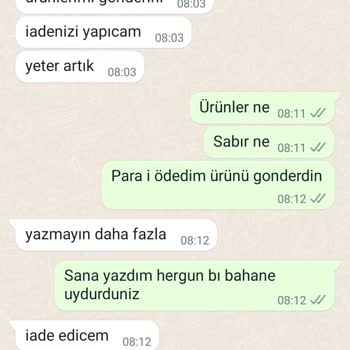 Mammatus Kids Store Parayı Alıp Telefon Cevap Vermiyor