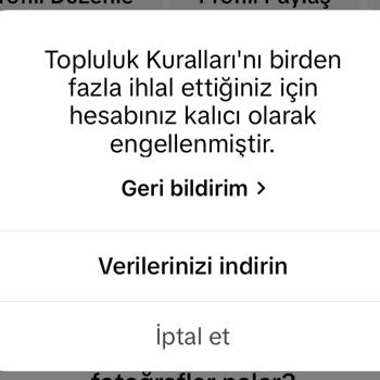 TikTok Hesabımın Sebepsiz Olarak Kapatılması