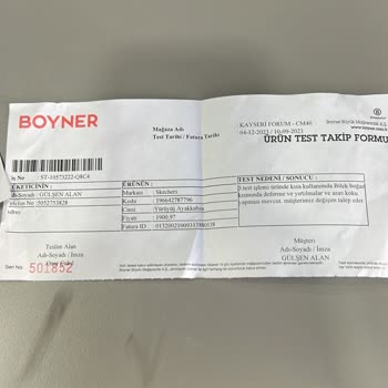 Skechers Ayakkabıda Yırtılma Ve Koku Sorunu