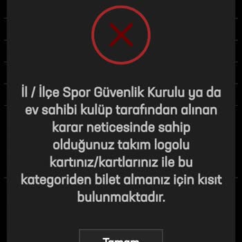 Passolig Kısıtlama İşlemini Kaldırmak İstiyorum