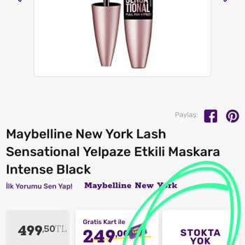 Gratis'ten Sipariş Pişmanlıktır