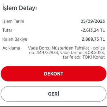 Türkiye Sigorta Habersiz Çekilen DASK Poliçe