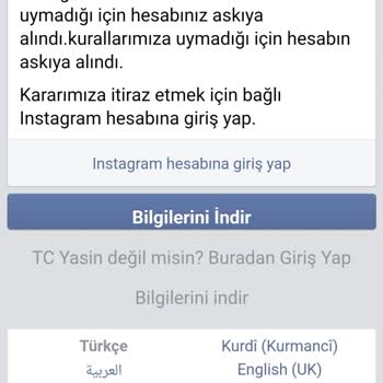 Facebook Askıya Alındı