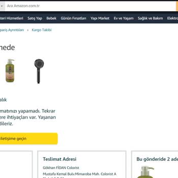 Amazon Kurye Şikayeti (AGT Kurye Teslimat Beceriksizliği)