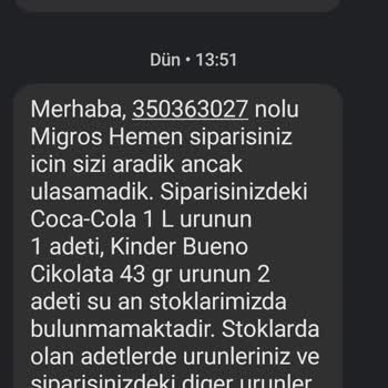 Migros Para İadesi Yapılmadı