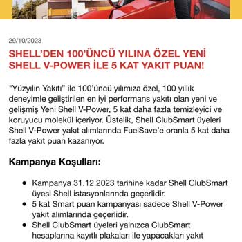 Shell 5 Kat Yakıt Puan Kampanyası Gerçek Değil