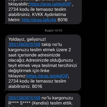 Aras Kargo Teslim Edilmeyen Ürün