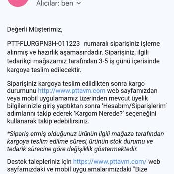 Sipariş İptal Eden Epttavm Ve Mağaza