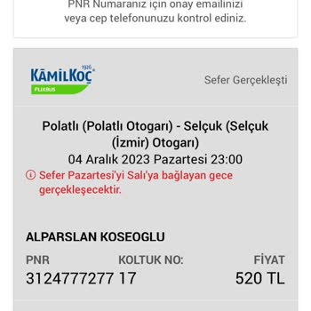 Kamil Koç Otobüs Yolculuğunda Unutulan Eşya İçin İletişim Ve Çözüm Beklentisi