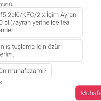 Yemeksepeti Yanlış Ürün Gönderdi