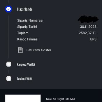 Sneaks Up Siparişimin Kargoya Aşırı Geç Verilmesi Hatta Hala Verilmemesi