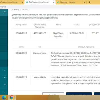Türk Telekom 2 Aydır Nakil İşlemi Yapılmaması