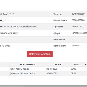 Touché Privé Siparişim Hala Kargolanmadı