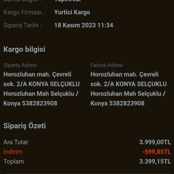 Konyalı Saat 17 Günlük Ücret İadesi Gecikmesi.