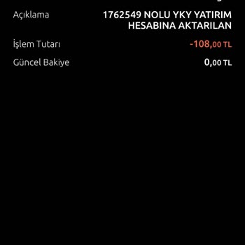 Yapı Kredi Hesabımdaki 108 TL'ye Erişemiyorum!