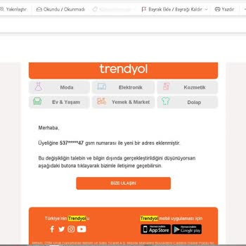 Trendyol Güvenlik Açığı Hesabıma Tanımlı K. K Bilgilerimin Çalınması