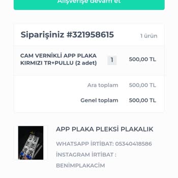 Benimplakacim Sosyal Medya Üzerinden Sipariş Mağduriyeti