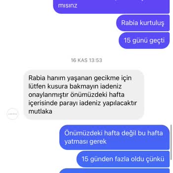 Laminta Ücret İadesi Yapmıyorlar
