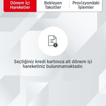 Ziraat Bankası Kredi Kartı Hesap Hareketlerimi Göremiyorum