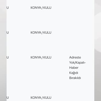 PTT Kargo Kulu PTT Kargomu Adrese Getirmiyor