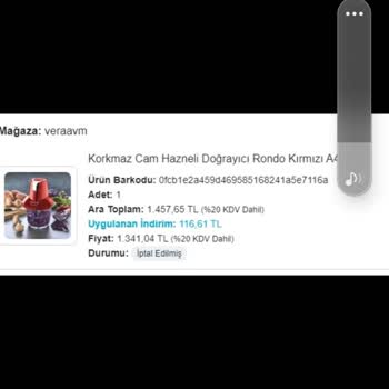 Korkmaz Mutfak Eşyaları Ürün Eksik Teslim Edildi. Para İadesi.
