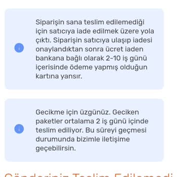 Horoz Lojistik Bahanesiz Ürününü Teslim Etmemiştir.