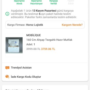 Horoz Lojistik Bahanesiz Ürününü Teslim Etmemiştir.