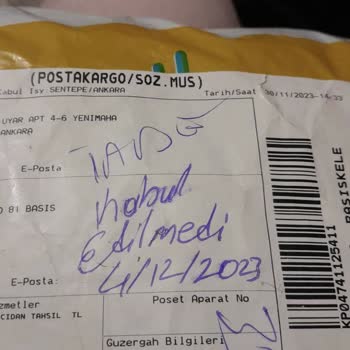 PTT Kargo Aldığım Ürün Bana İade Edilmeden Geri Gönderildi.