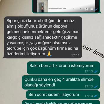 Eyyo Gönderilmeyen Ve İadesi Yapılmayan Ürün