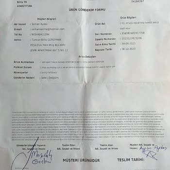 Teknosa'dan Aldığım TCL Marka Akıllı Saat Sorunu