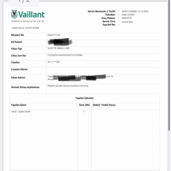 Vaillant Akçaabat Yetkili Servisi