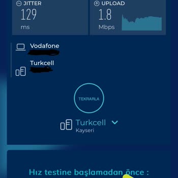 Vodafone Net Ev İnternetimi Yavaşlıktan Dolayı Kullanamıyorum!