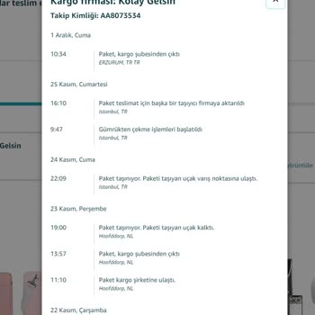 Kolay Gelsin, Kayıp Amazon Germany Kargom