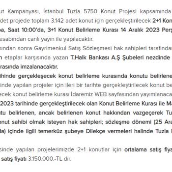 TOKİ Konutları 5750 Konut Fiyat Haksızlığı