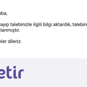 Teslim Edilmemiş Yemek Siparişi/ Getir Firması / Kurye/ Ala Lokantası