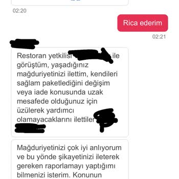 Yemeksepeti Ücret İadesi Yapmadı