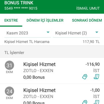 Exxen Kredi Kartımdan Para Çekiyor