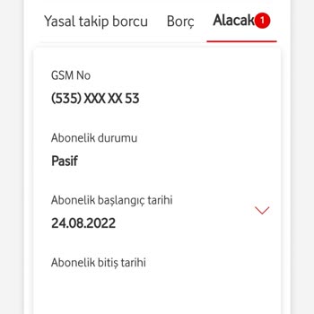 Vodafone Kesilen Fatura Hatası