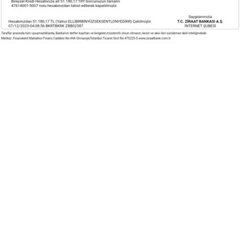 Ziraat Bankası Cayma Hakkı Kullanımında Alınan Faiz İadesi Talebi
