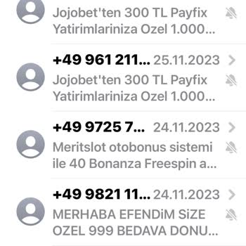 Vodafone İstenmeyen Mesajlar Sürekli Gelen Spam Mesajları