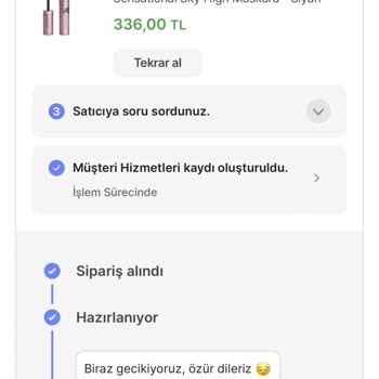 Hepsiburada Teslim Edilmeyen Ürün