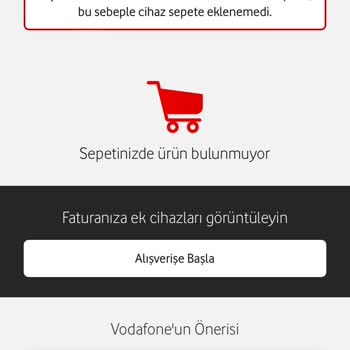 Vodafone Sepette Maksimum Ürün Sorunu