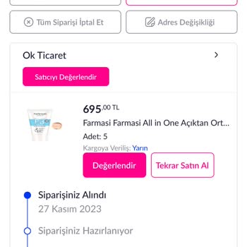 Pazarama Kargo Teslimatı Yapılmadı