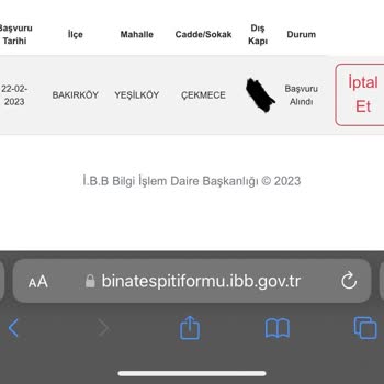 İBB Bina Deprem Hasarı Tespit Şikayet
