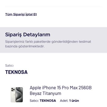 Teknosa Sipariş Alabilmek İçin Doğru Olmayan Sözler Sarf Ediyor