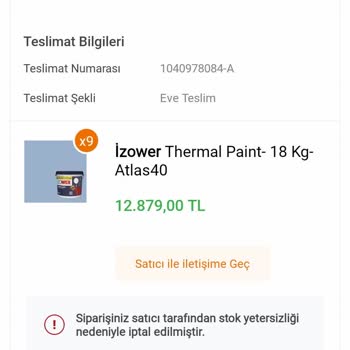 Koçtaş Stok Yetersizliği Adı Altında Sipariş İptali