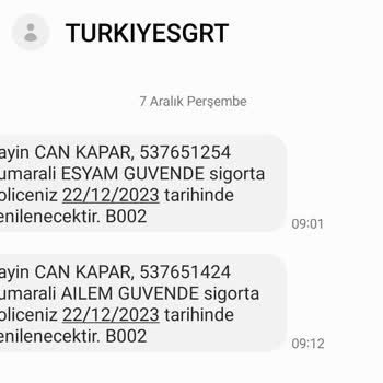 Türkiye Sigorta Poliçe Yenilemek İstiyor