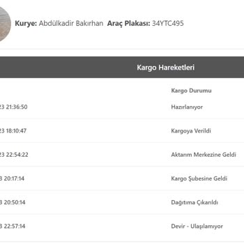 Sözde "birgündekargo' Teslimi