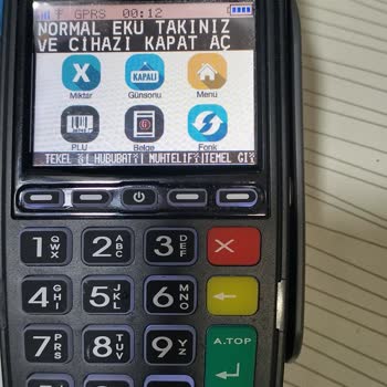 Hugin Yazarkasa Eki Takınız Cihazı Kapat Ac