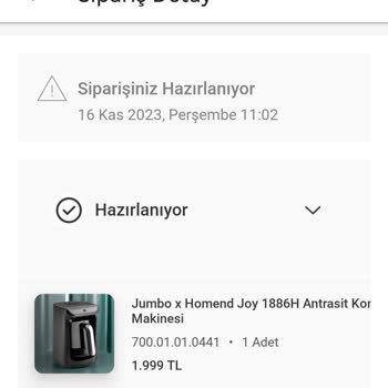 Karaca Züccaciye İnternet Sitesinden Aldığım Kahve Makinesi Teslim Edilmedi